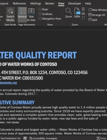 Microsoft Word: Το ενισχυμένο dark mode καλύπτει και τη σελίδα όπου γράφεις image