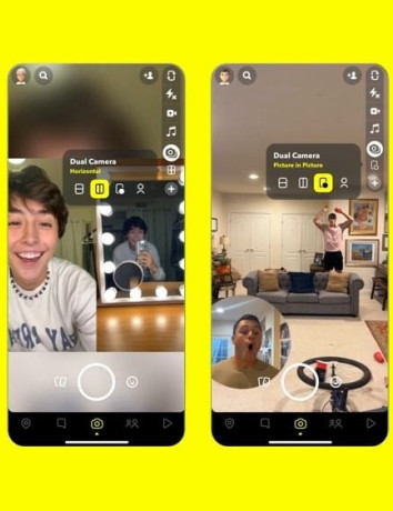 Snapchat: Λανσάρει από σήμερα τη νέα λειτουργία Dual Camera image
