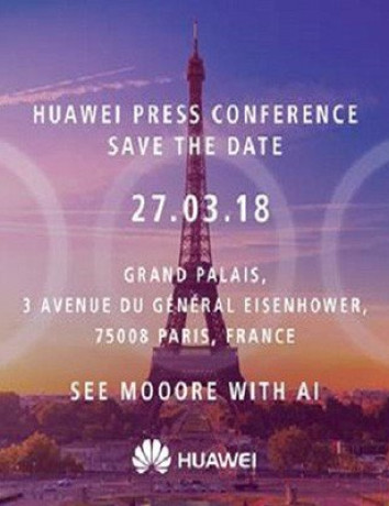 Huawei P20: Η επίσημη πρόσκληση επιβεβαιώνει την τριπλή κάμερα image