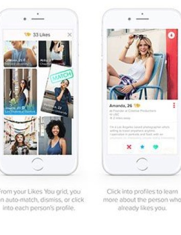 Tinder Gold: Τώρα θα βλέπεις ποιος έχει κάνει Like στο προφίλ σου με μηνιαία συνδρομή image