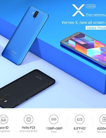 Vernee X: Το bezel-less smartphone με 4 κάμερες και μπαταρία 6200mAh θα αναβαθμιστεί σε Android 8.0 Oreo [Video] image
