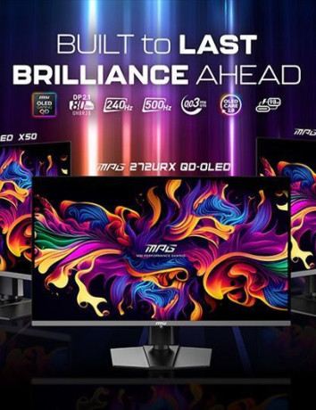 Η MSI παρουσιάζει τα πρώτα στο κόσμο monitors 27" 4K 240Hz και 27" QHD 500Hz QD-OLED image