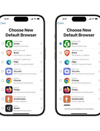 Η Apple φαίνεται ότι αποφεύγει το πρόστιμο της ΕΕ για τους browsers image