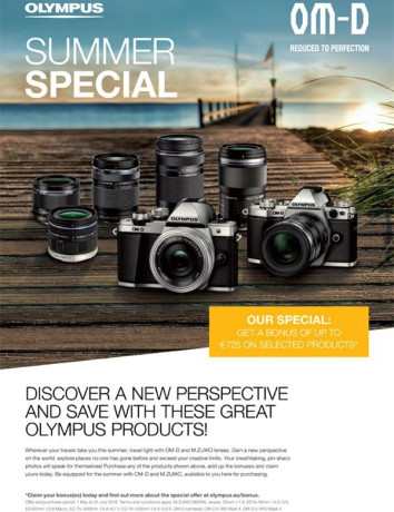 Olympus Cashback: Επιστροφή έως και €725 για αγορές μηχανών OM-D και φακών M.ZUIKO DIGITAL image