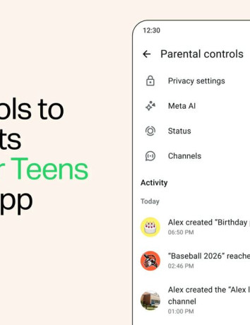 WhatsApp: Νέος γονικός έλεγχος για εφήβους με PIN και προστασία στο Meta AI image