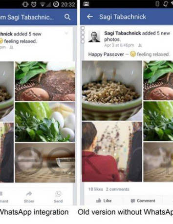 Η Facebook ενσωματώνει κουμπί WhatsApp στα posts του κοινωνικού δικτύου image