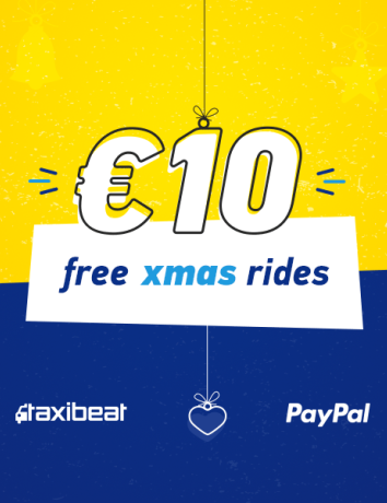 Συνεργασία Taxibeat και Paypal που φέρνει δωρεάν διαδρομές ταξί στην Αθήνα για τα Χριστούγεννα image