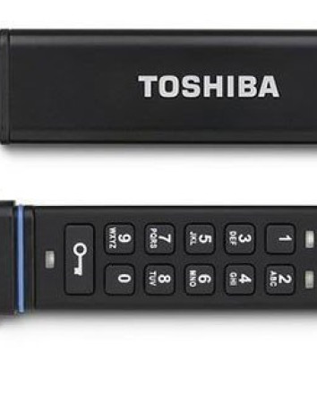 Toshiba Encrypted USB Flash Drive: Ένα flash drive με ενσωματωμένο keypad για αποκρυπτογράφηση των δεδομένων image