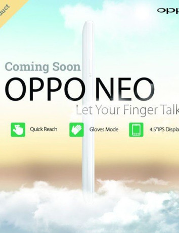 Oppo Neo: Έρχεται με οθόνη 4.5'', διαχείριση με χειρονομίες και γάντια image