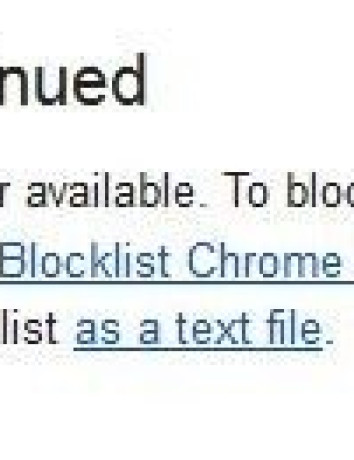 Τέλος για τη λειτουργία Blocked Sites της Google image