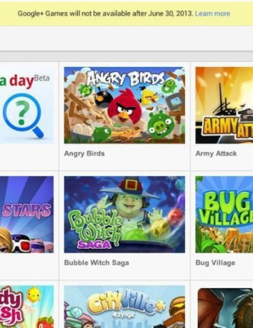 Τέλος για τα Google+ Games στις 30 Ιουνίου image