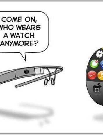 Google Glass εναντίον Apple iWatch, μια μάχη βγαλμένη από το κοντινό μέλλον... image