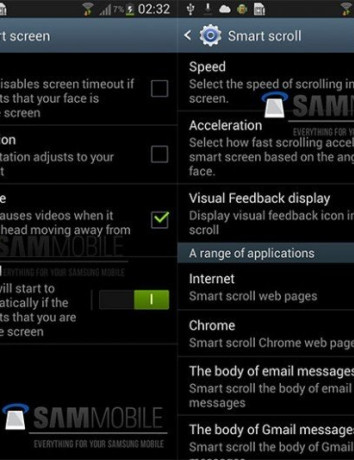 Samsung Galaxy S IV: Διέρρευσαν screenshots που αποκαλύπτουν λειτουργίες αναγνώρισης βλέμματος image