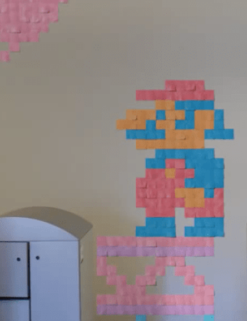 Τα Pac-Man και Mario ζωντανεύουν μέσα από αυτοκόλλητα χαρτάκια Post-It [Video] image