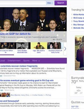 Πιο 'προσωπική' η νέα αρχική σελίδα της Yahoo! image