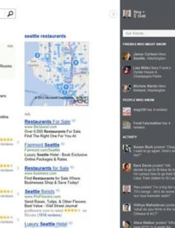 Microsoft Bing: Ριζική ανανέωση και έντονη ενσωμάτωση των social networks στα αποτελέσματα αναζήτησης image