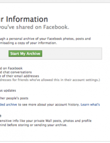 H λειτουργία 'Download Your Information' του Facebook τώρα με Friend Requests και IP Addresses image
