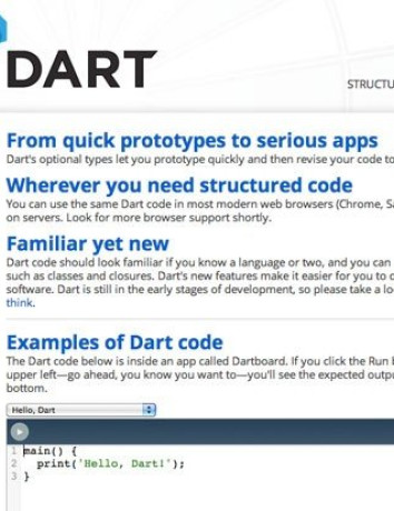 Διαθέσιμη η γλώσσα προγραμματισμού DART της Google image