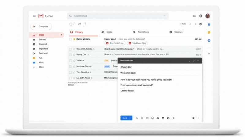 Gmail: Εορτασμός 15 χρόνων με αναβάθμιση του Smart Compose και προγραμματισμό των emails