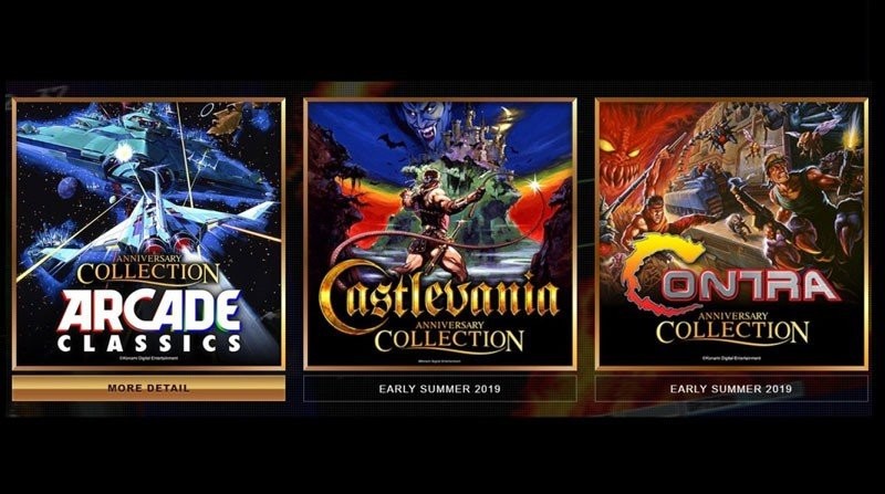 Η Konami ανακοίνωσε επετειακές συλλογές Castlevania, Contra και arcade για παιχνιδοκονσόλες