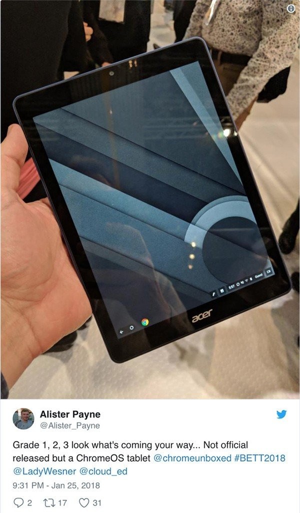 Αυτό είναι το πρώτο tablet με Chrome OS από την Acer (;)