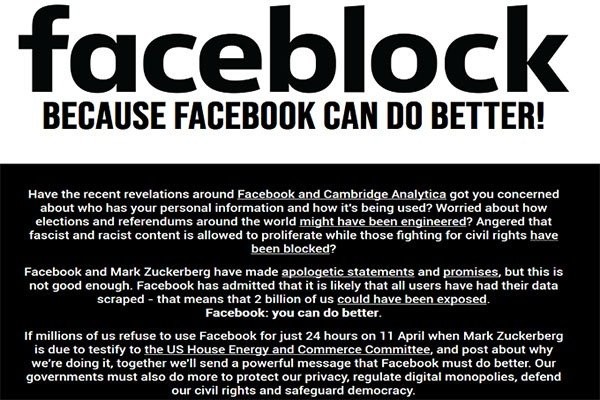 #Faceblock: 24ωρο μποϋκοτάζ στα Facebook, Instagram, WhatsApp και Messenger στις 11 Απριλίου