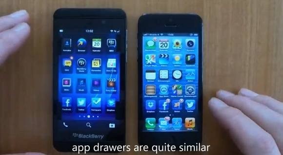 BlackBerry Z10 vs iPhone 5, το πρώτο συγκριτικό video κρύβει εκπλήξεις [Video]