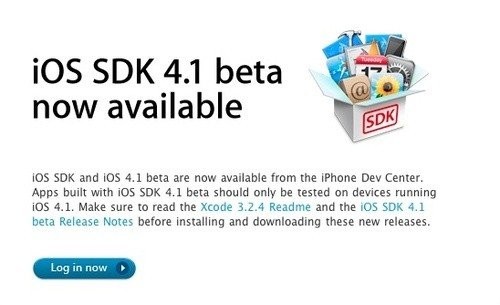 iOS 4.1 SDK beta ή iOS 4.0.1 ;
