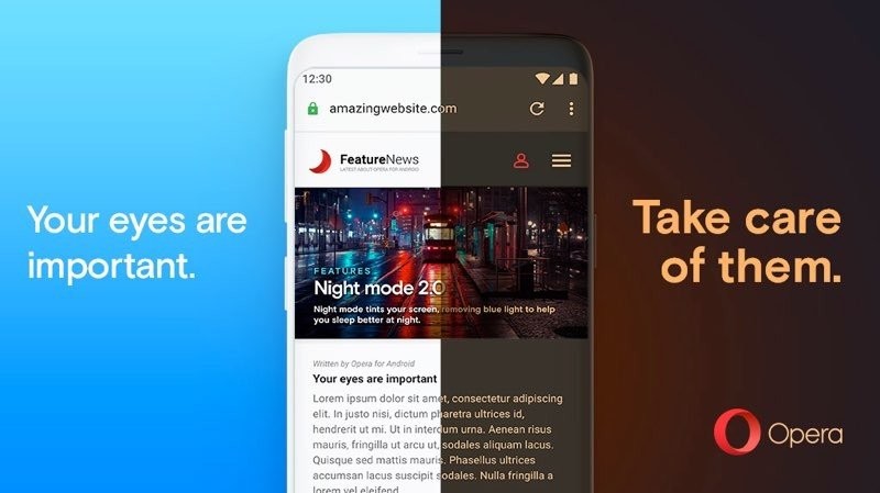 Δες όλες τις ιστοσελίδες σε dark mode στη νέα έκδοση του Opera browser για συσκευές Android
