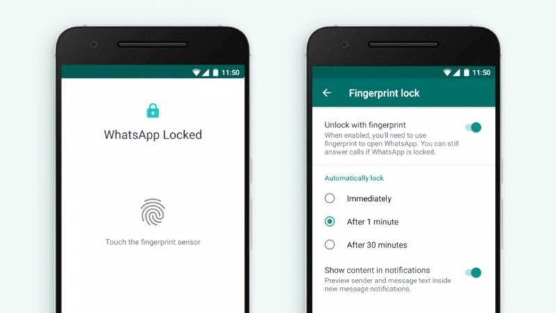WhatsApp: Δυνατότητα ξεκλειδώματος με δακτυλικό αποτύπωμα και στις συσκευές Android