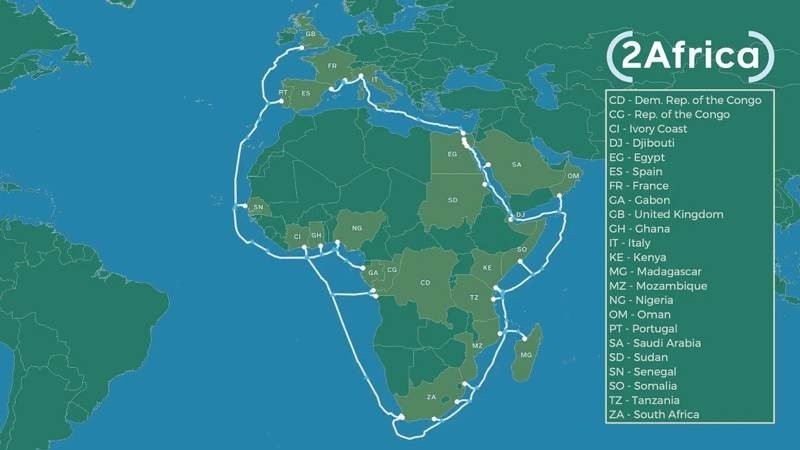 2Africa: Το νέο υποθαλάσσιο καλώδιο Internet από τη Facebook