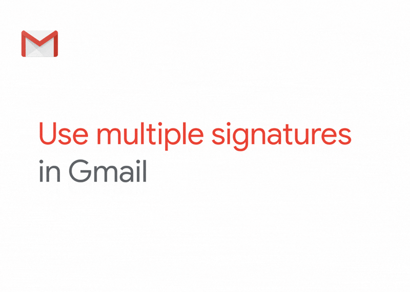 Gmail: Τώρα μπορείς να έχεις περισσότερες από μία υπογραφές