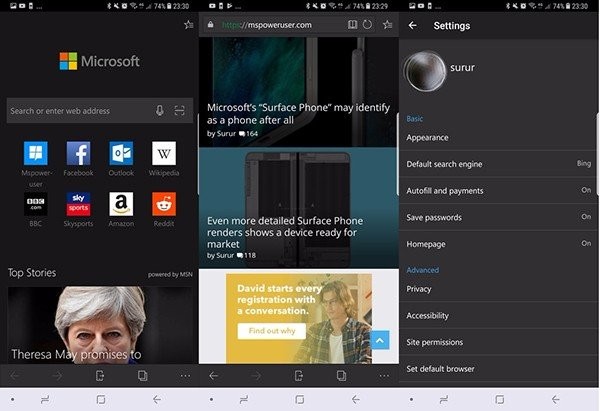 Microsoft Edge: Η νέα mobile έκδοση έρχεται με ενσωματωμένο AdBlock Plus