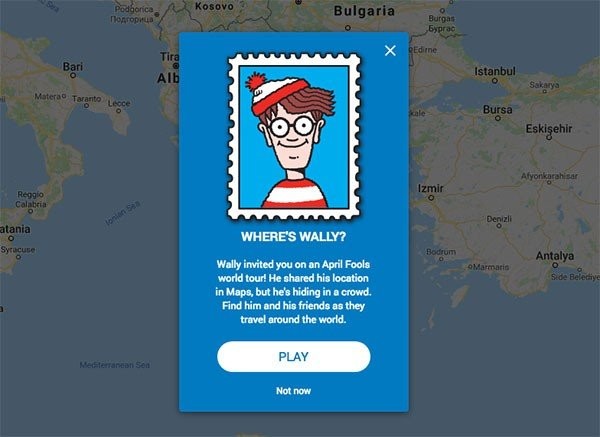 Βρες τον Wally στο Google Maps, στην Πρωταπριλιάτικη φάρσα της υπηρεσίας