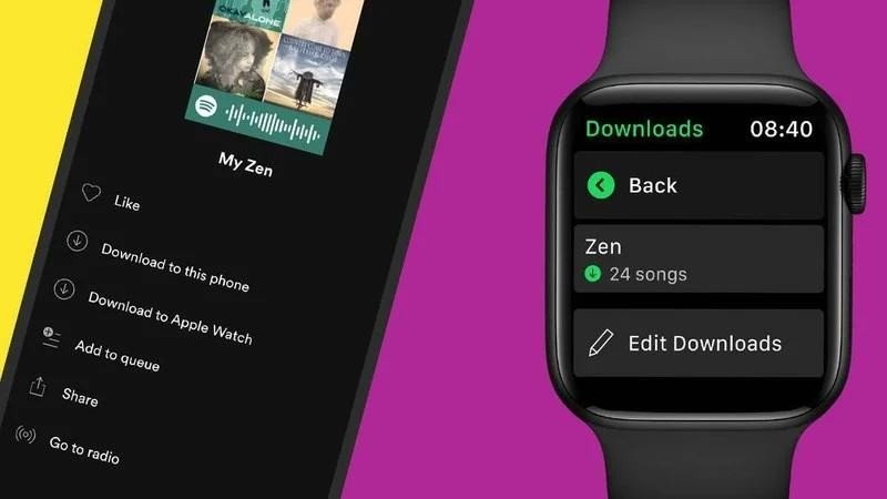 Spotify: Downloads τραγουδιών στο Apple Watch