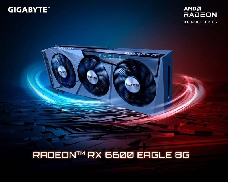 H GIGABYTE κυκλοφορεί την κάρτα γραφικών AMD Radeon RX 6600 EAGLE 8G
