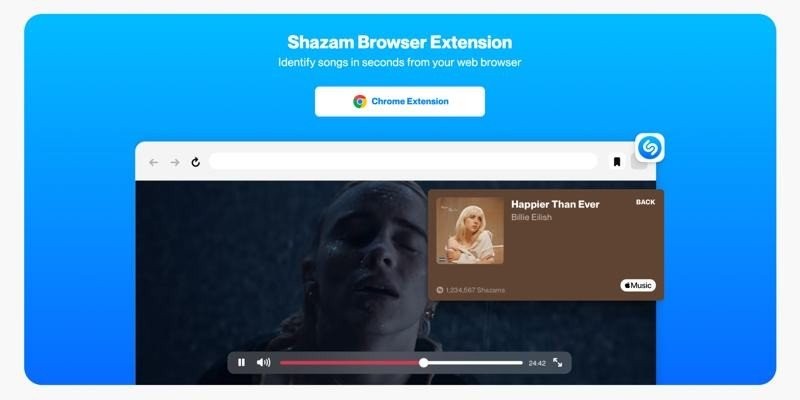 Shazam: Διαθέσιμο το εργαλείο και στον Chrome browser
