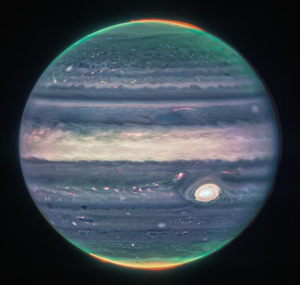 Ο πλανήτης Δίας όπως δεν τον έχετε ξαναδεί μέσα από τις νέες εικόνες του JWST