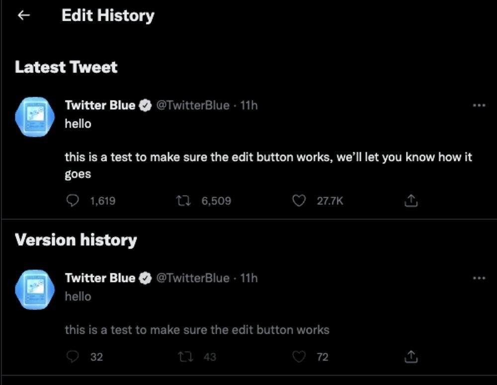 Twitter: Δημοσίευσε το πρώτο επεξεργασμένο tweet με το νέο edit button