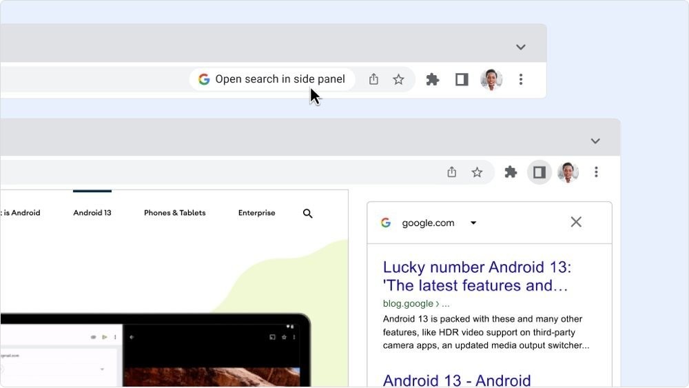 Google Chrome: Νέα sidebar για βολική αναζήτηση μέσα από τις ιστοσελίδες
