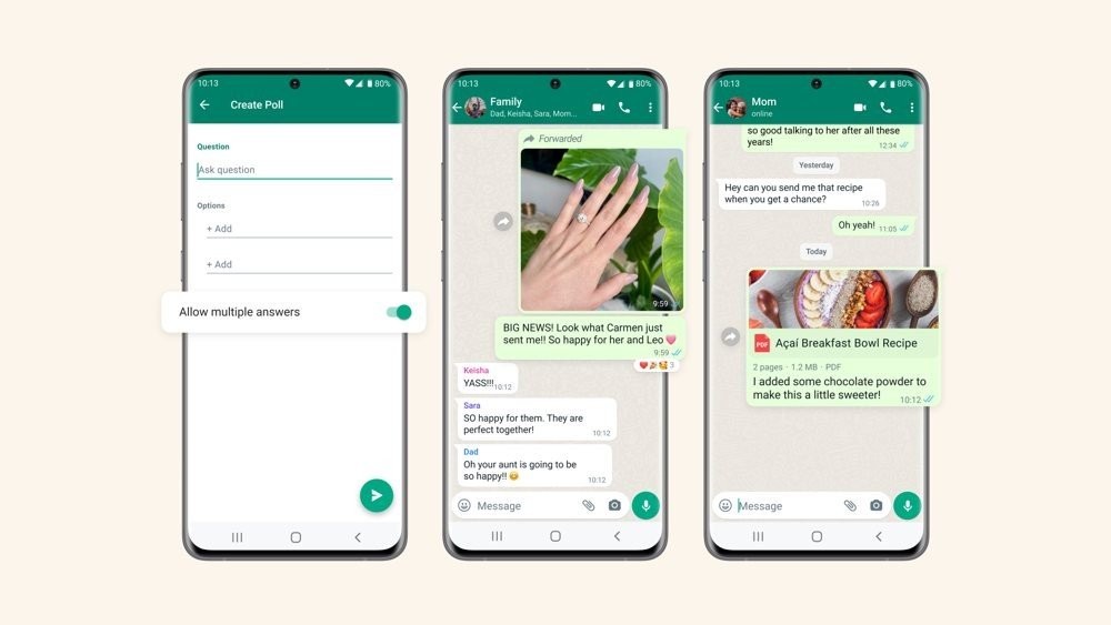 WhatsApp: Νέες λειτουργίες για τα polls και τα captions