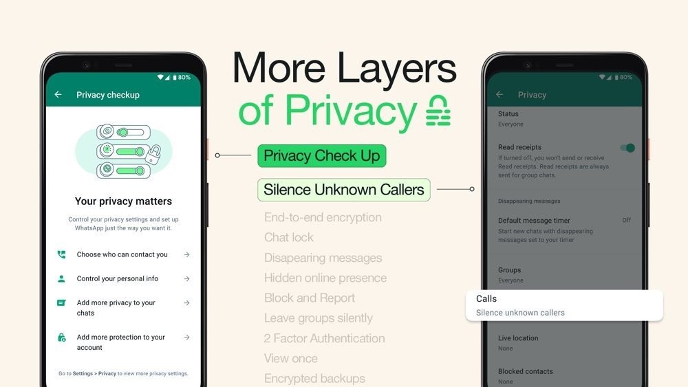 WhatsApp: Αυτόματη σίγαση εισερχόμενων κλήσεων από άγνωστους αριθμούς