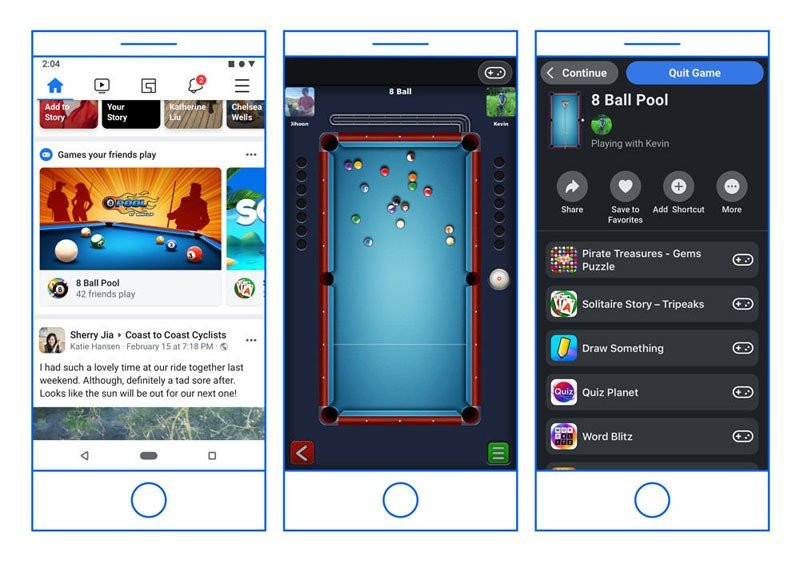 Τα Instant Games φεύγουν από το Facebook Messenger και ενσωματώνονται στο Facebook image