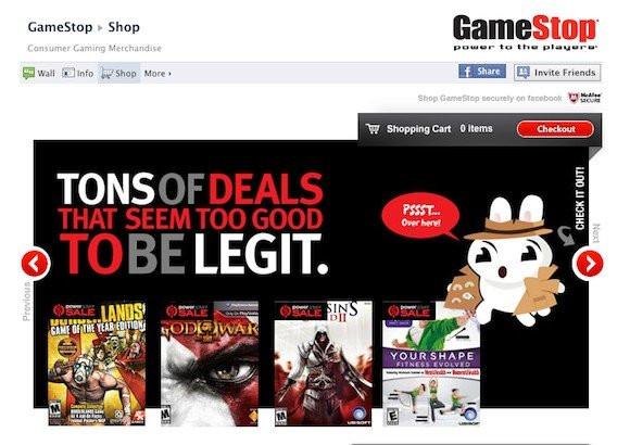 Η GameSpot εγκαινίασε το online κατάστημα της μέσα στο Facebook! image