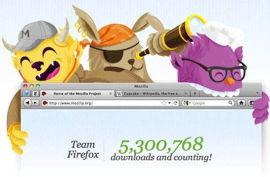 Mozilla Firefox 4: Διπλάσιος αριθμός downloads από τον IE9 στο πρώτο 24ωρο! image