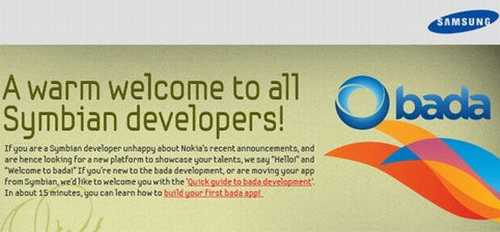 H Samsung προσκαλεί τους Symbian developers να ασχοληθούν με το Bada OS! image