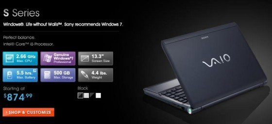 Sony VAIO S με Intel Sandy Bridge και δυνατότητα διαμόρφωσης [CES 2011] image