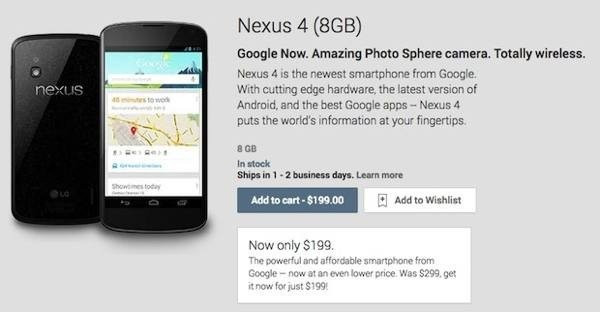 Nexus 4: Μείωση $100 στην τιμή του από σήμερα! $199 (8GB) και $249 (16GB) image