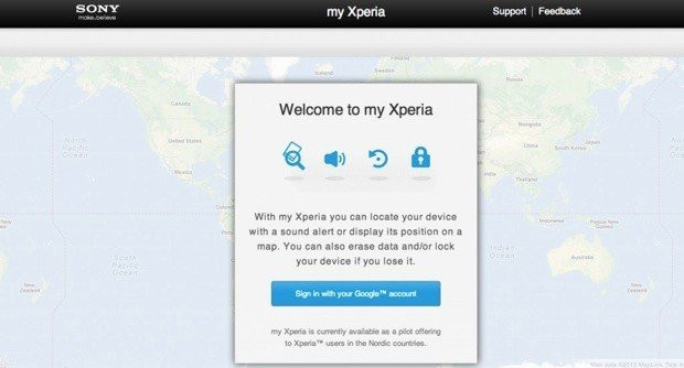 my Xperia, το αντίστοιχο 'Find My iPhone' για Xperia συσκευές image