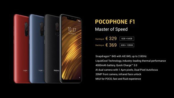 Xiaomi POCO F1: Αυτές είναι επίσημα οι εκδόσεις που θα έρθουν στην Ευρώπη και οι τιμές τους image